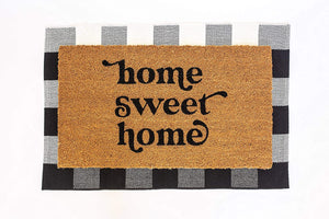 Layered Outdoor Home Sweet Home Mat Set